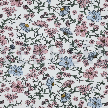 JERSEY BLUMEN ECRU (hover)