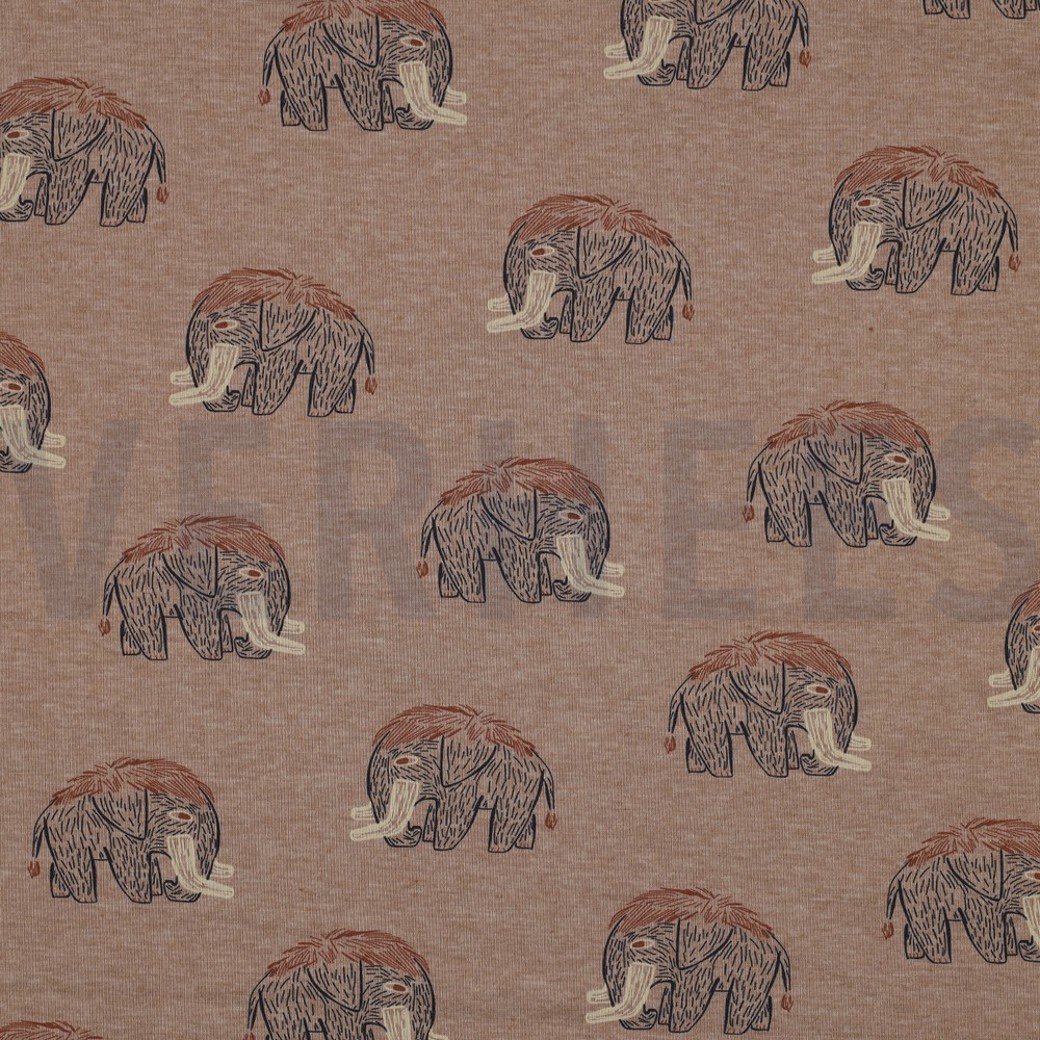 JERSEY MELANGE MAMMOTH TAUPE MELANGE
