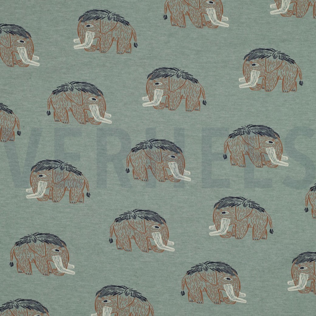 JERSEY MELANGE MAMMOTH DARK MINT MELANGE