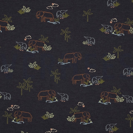 JERSEY MELANGE ELEFANTEN INDIGO MELIERT (hover)