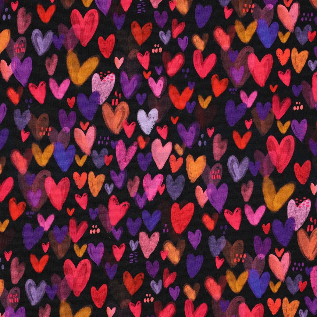JERSEY DIGITAL HEARTS BLACK