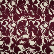 COTTON SATIN FLOWERS BORDEAUX (thumbnail)