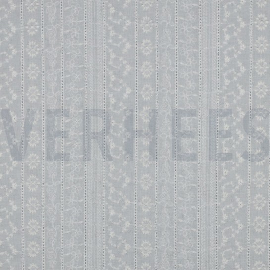 BAUMWOLLE STICKEREI WEISS #7