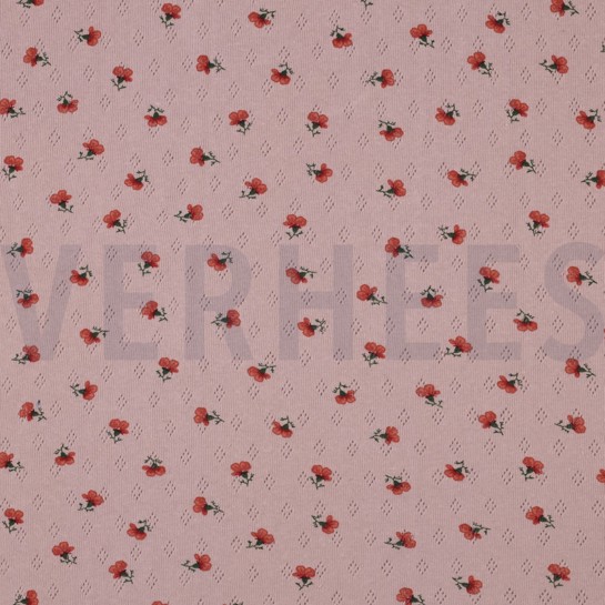 POINTOILLE FLEURS ROSE ANCIEN #7