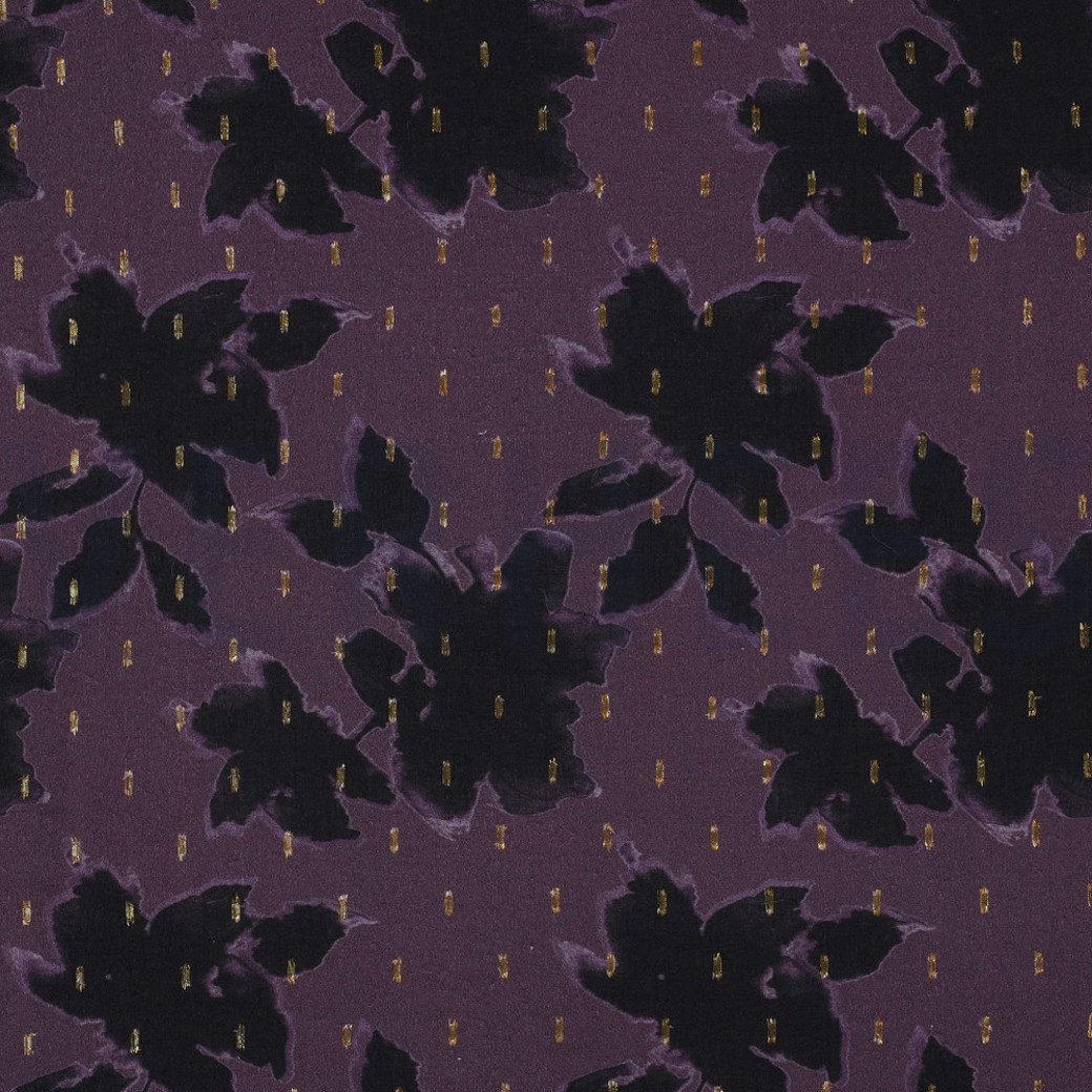 VISCOSE LUREX DIGITAL FLOWERS PURPLE