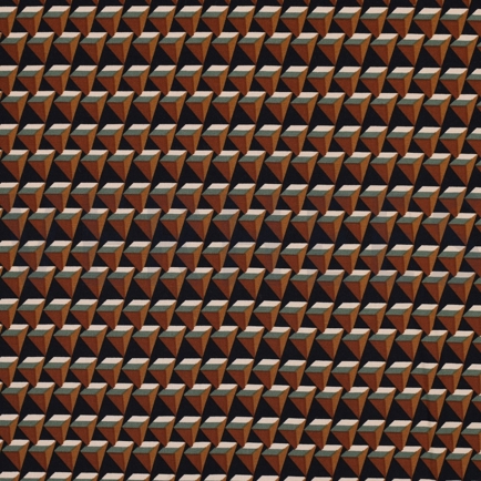 VISCOSE POPLIN STRETCH GEOMETRIC NAVY (hover)