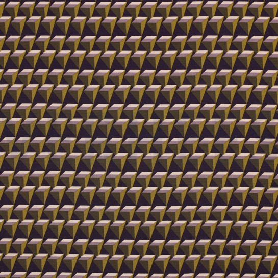 VISKOSE POPELINE STRETCH GEOMETRISCH DUNKELVIOLETT #7
