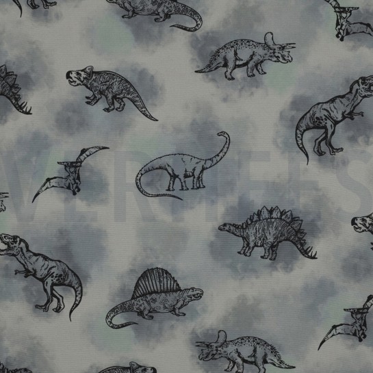 SOFTSHELL DIGITAL DINOSAURS GREY #7