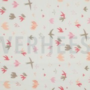 FINE POPLIN BIRDS SNOW (thumbnail)