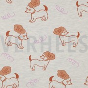 SWEAT MELANGE DOGS ECRU MELANGE (thumbnail)