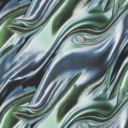 SOFTSHELL DIGITAL FLÜSSIGMETALL JEANS / GRÜN (hover)