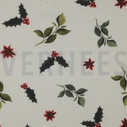 CANVAS DIGITAL CHRISTMAS FLOWERS LINEN LOOK (thumbnail)