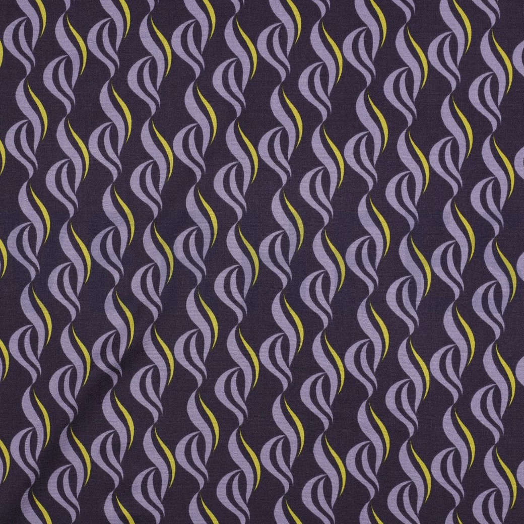 ROSELLA STRETCH ABSTRACT DARK PURPLE