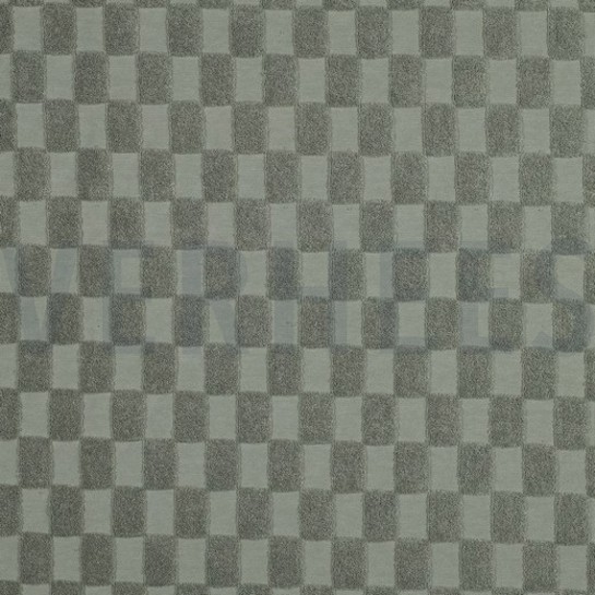 COTTON TOWELLING KNIT CHECKS GREEN #7