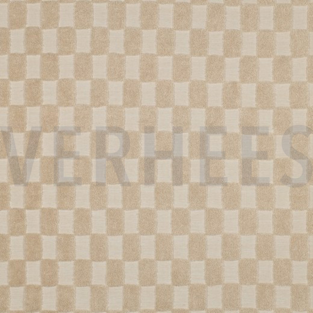 COTTON TOWELLING KNIT CHECKS SAND