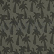 COTTON TOWELLING KNIT PALMTREES ARMY (thumbnail)