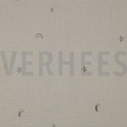 DOUBLE GAUZE EMBROIDERY STARS NATURAL (thumbnail)