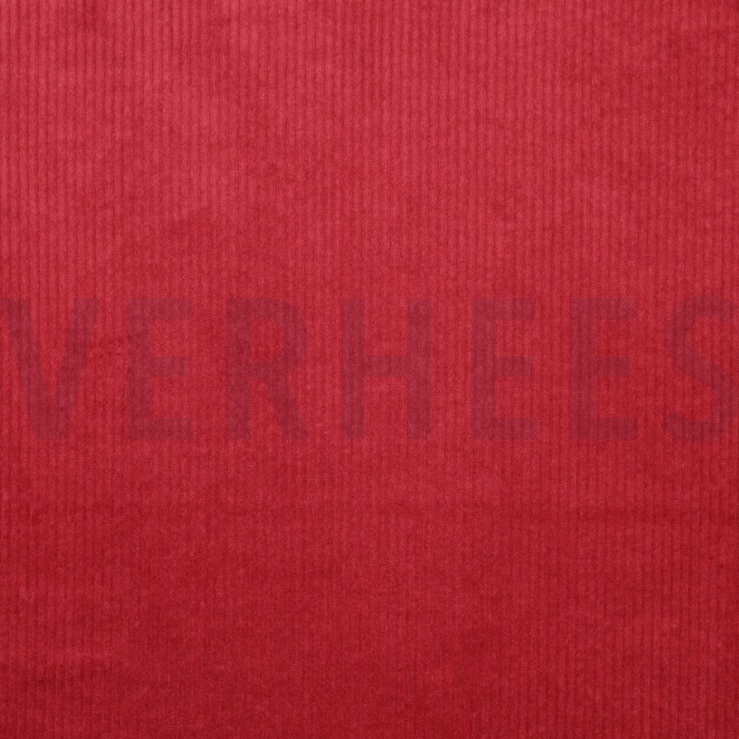 CORDUROY WASHED 6W STRETCH CLARET RED