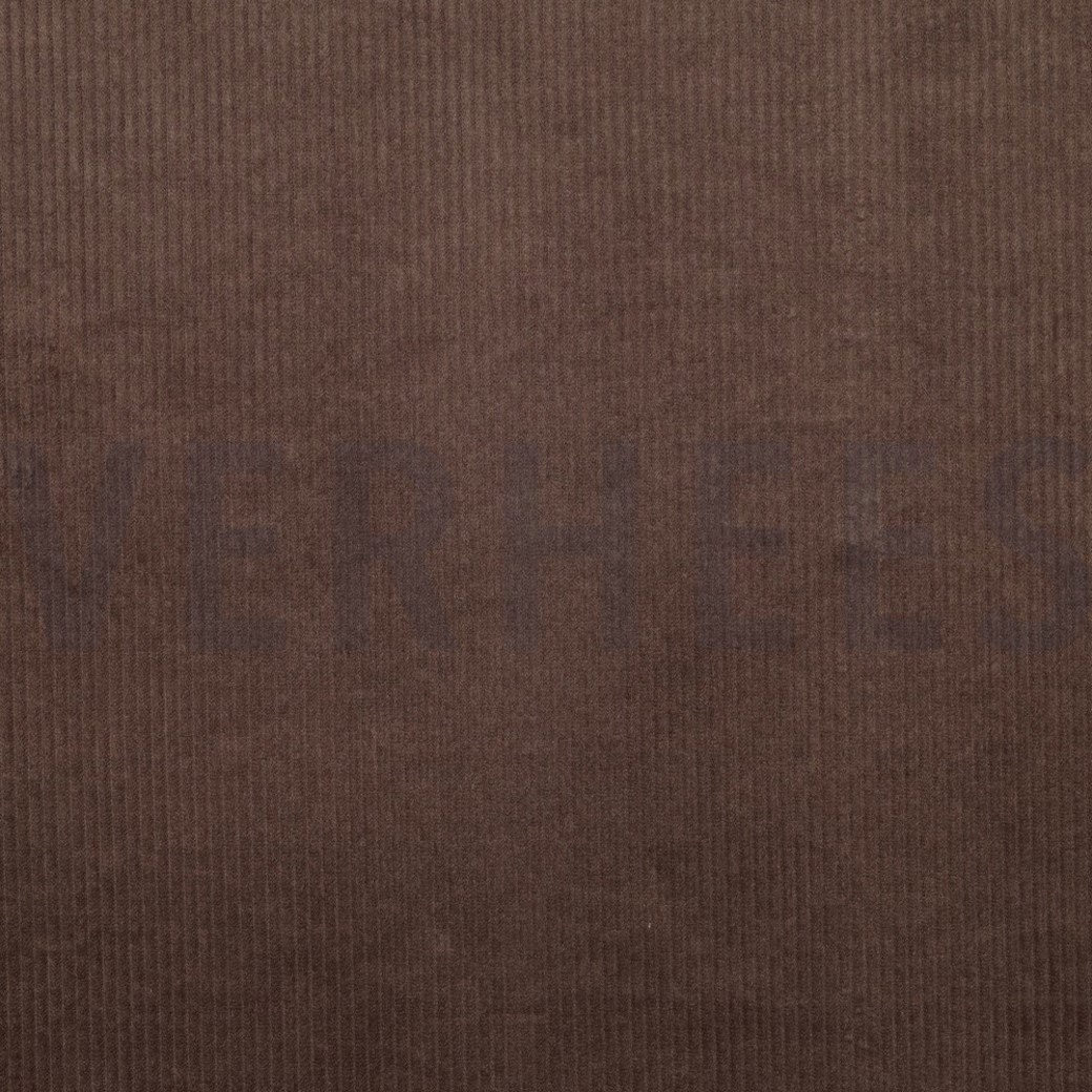 CORDUROY WASHED 6W STRETCH DARK BROWN