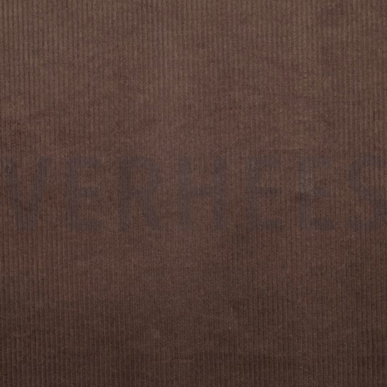 VELOURS CÔTELÉ LAVÉ 6W STRETCH BRUN FONCÉ #7