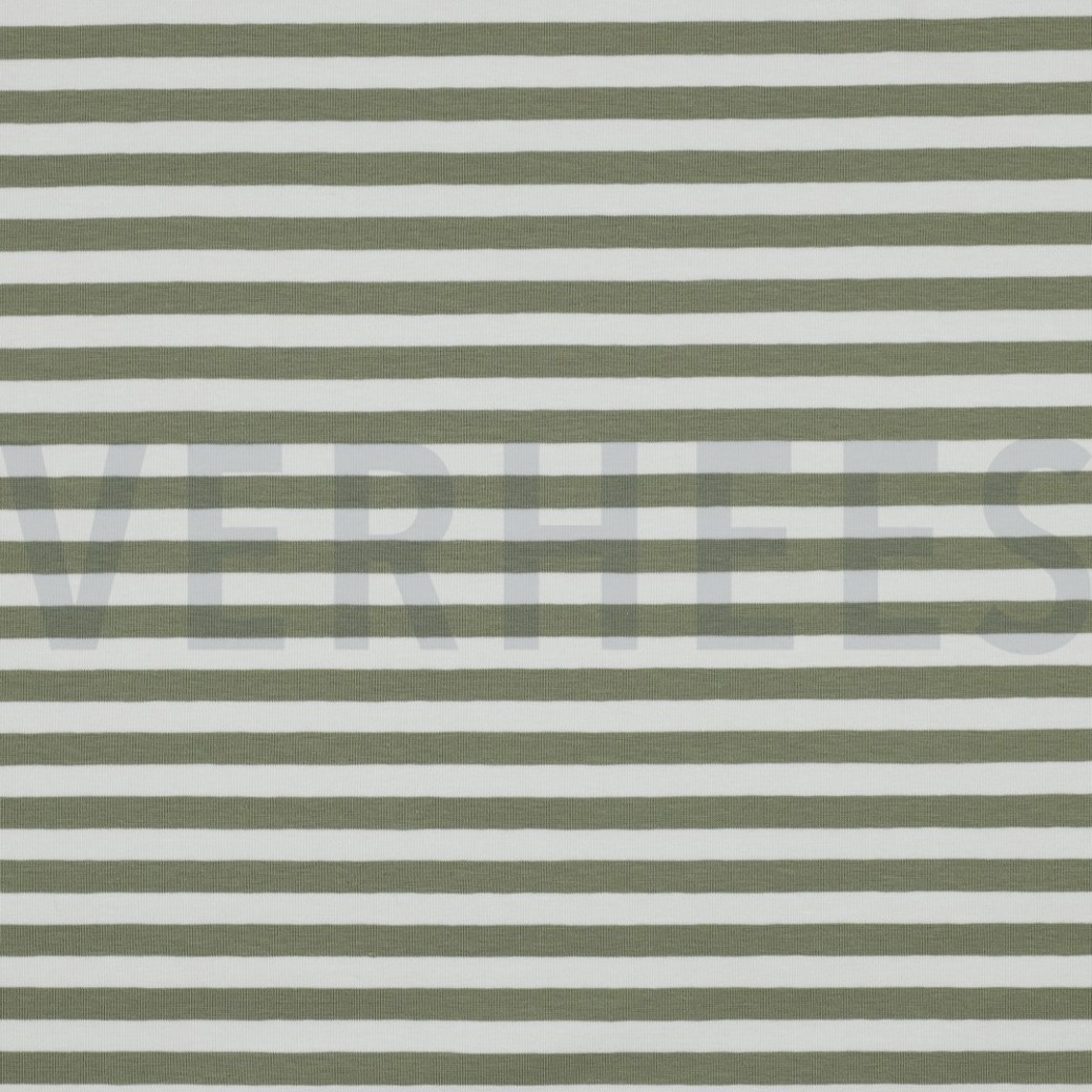 JERSEY YARN DYED STRIPES SOFT GREEN
