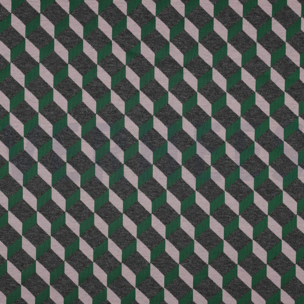 KNITTED JACQUARD GRAPHIC GREEN