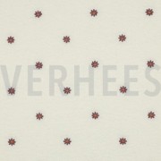 TEDDY EMBROIDERY FLOWERS ECRU (thumbnail)