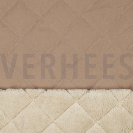 GEWATTEERD IMITATIEBONT CAPPUCCINO (hover)