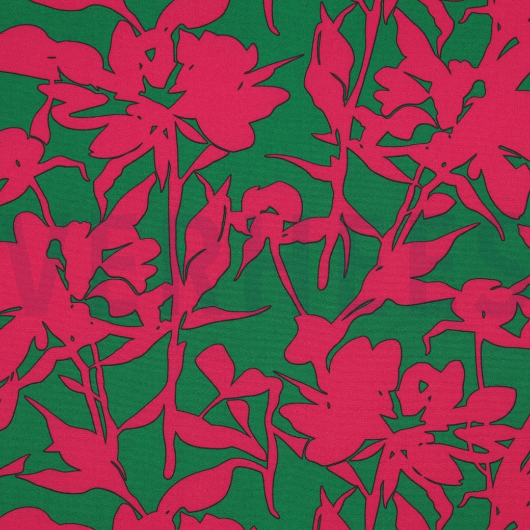 MAGNOLIA STRETCH GRAPHIC GREEN / PINK