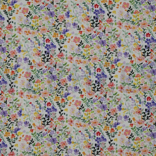 VISCOSE RADIANCE DIGITAAL BLOEMEN MULTICOLOR #7