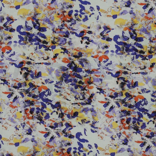 VISCOSE RADIANCE DIGITAAL ABSTRACT BLAUW #7