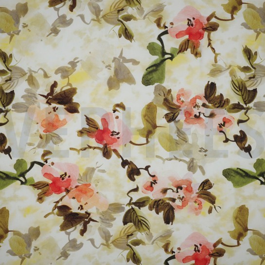 VISKOSE RADIANCE DIGITAL BLUMEN GRÜN #7