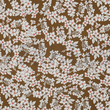 VISCOSE RADIANCE BLOEMEN KARAMEL (hover)