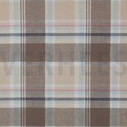 LINEN VISCOSE YARN DYED CHECKS TAUPE (thumbnail)