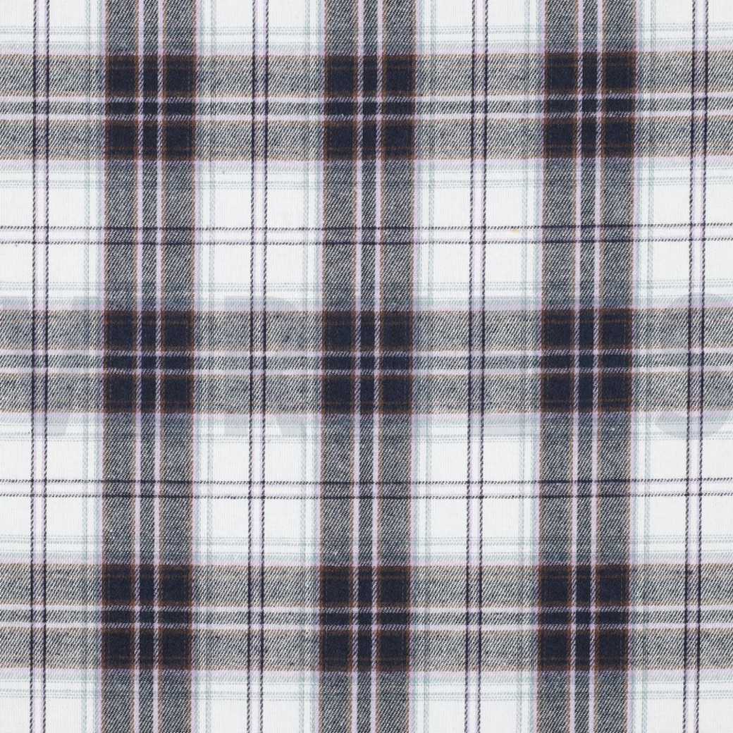 BRUSHED YARN DYED CHECKS NAVY