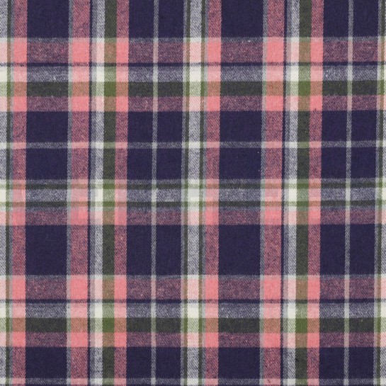 BRUSHED YARN DYED CHECKS LAVENDER #7