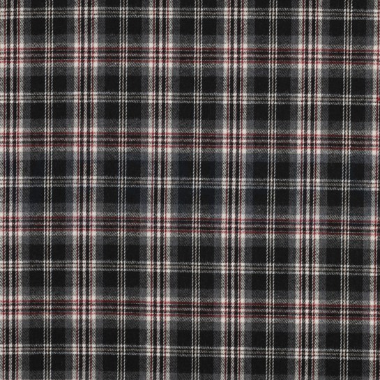 BRUSHED YARN DYED CHECKS BLACK #7