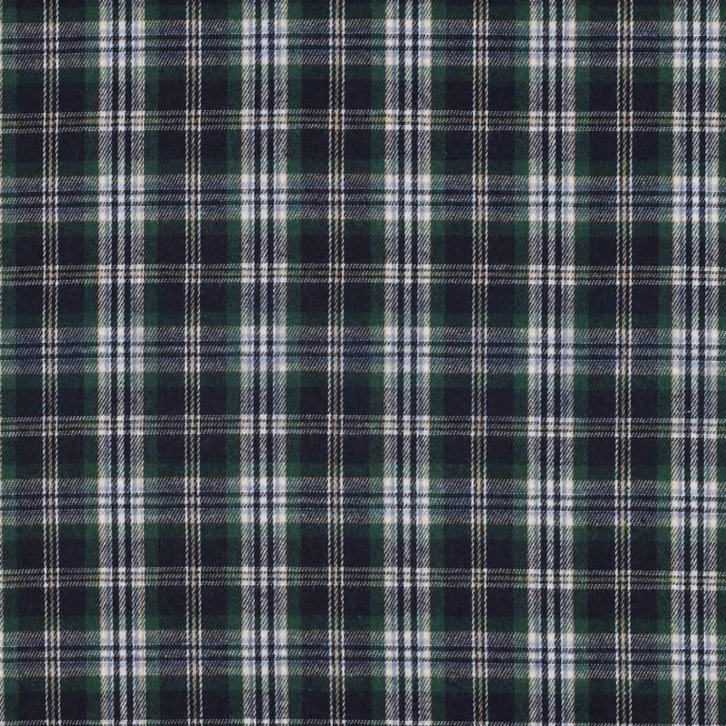 BRUSHED YARN DYED CHECKS NAVY