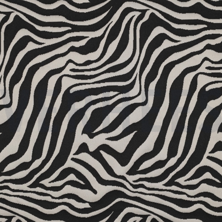 KNITTED JACQUARD ANIMAL SKIN BLACK (hover)