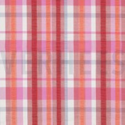 COTTON SEERSUCKER YARN DYED CHECK PINK (thumbnail)