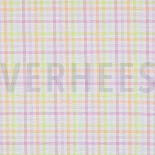 BAUMWOLLE SEERSUCKER GARNGEFÄRBT KAROS MEHRFARBIG #7