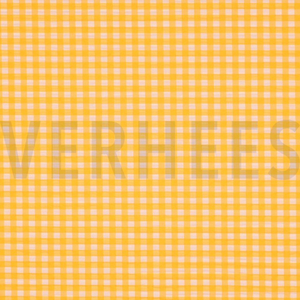 COTTON YARN DYED NEON CHECKS ORANGE
