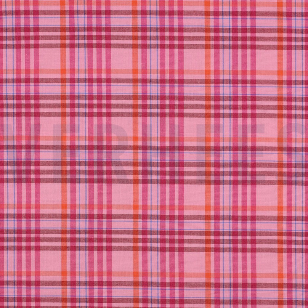 COTTON YARN DYED CHECKS LIGHT PINK