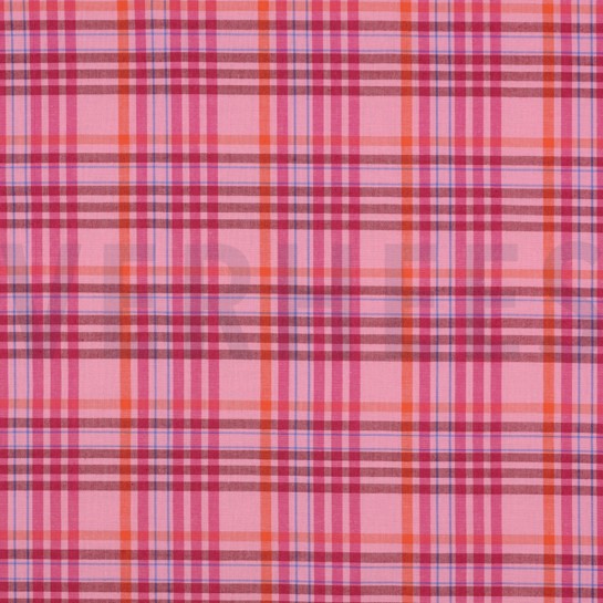 KATOEN GARENGEVERFD RUITEN LICHTROZE #7