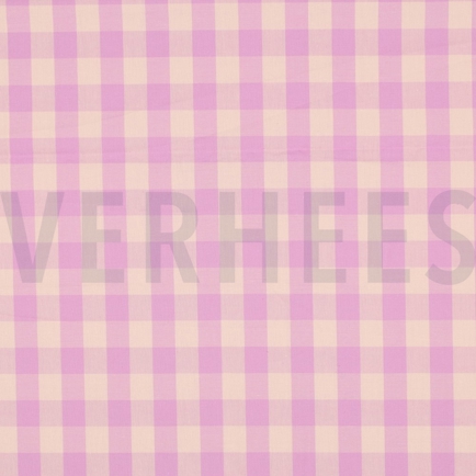 KATOEN GARENGEVERFD RUITEN ORANJE (hover)