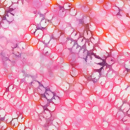 HANDGEMAAKTE BATIK VISCOSE ROZE (hover)