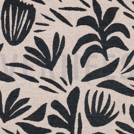 GOBELIN ABSTRAKTE BLÄTTER ECRU (hover)