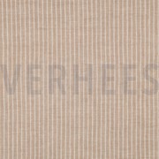 DOUBLE GAUZE YARN DYED STRIPES TAUPE (thumbnail)