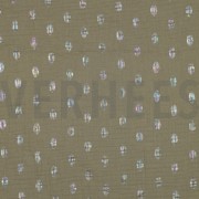 DOUBLE GAUZE FOIL SPOTS MOSS GREEN (thumbnail)
