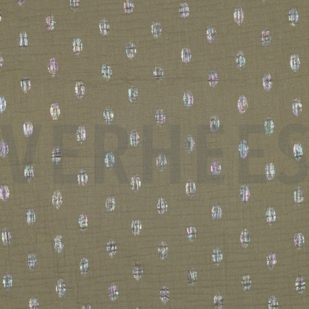 MUSSELIN FOLIE FLECKEN MOOSGRÜN (hover)